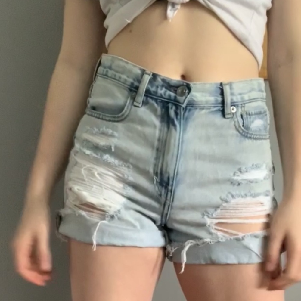 Light Wash Jean Shorts